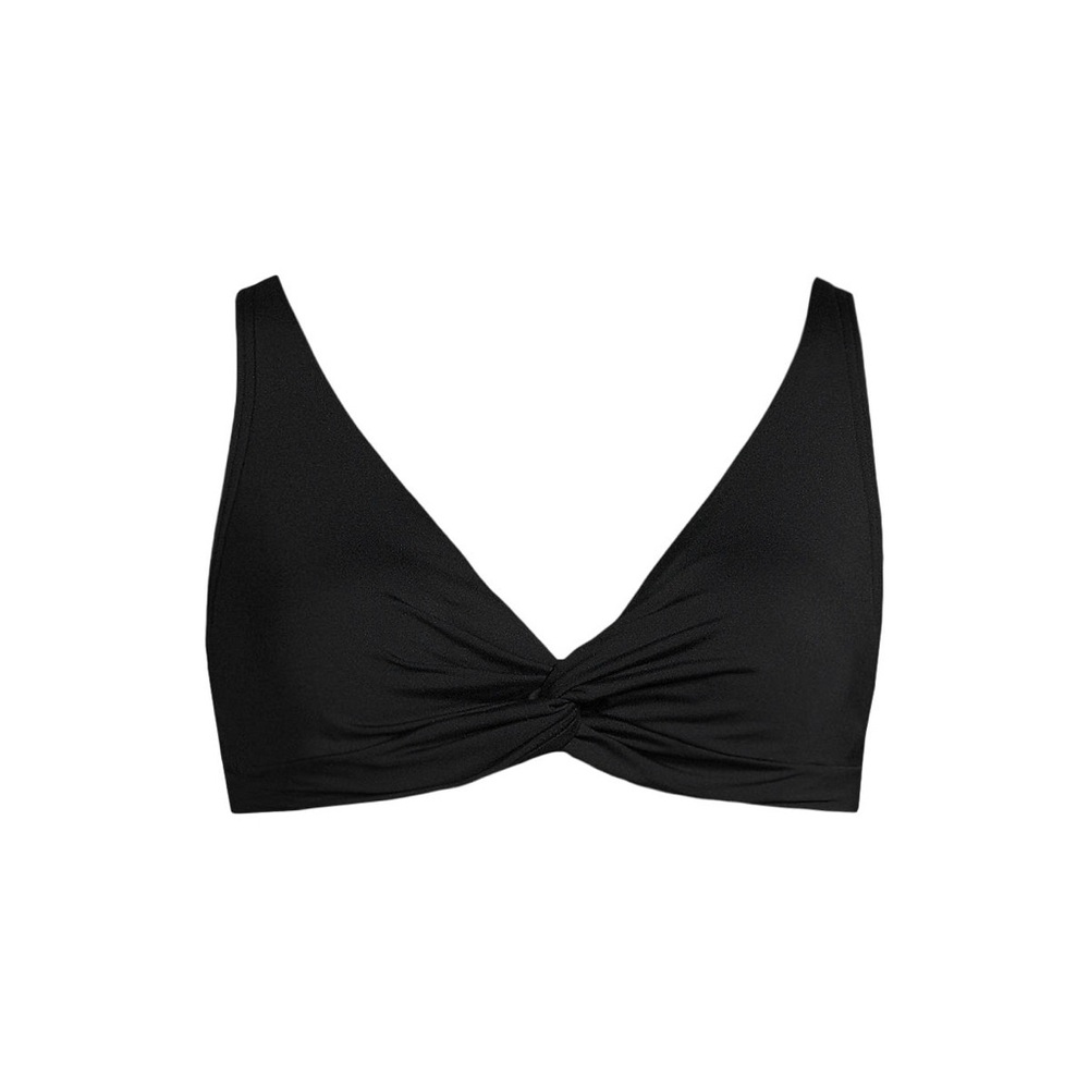 Lands’ End Women’s Twist Front Underwire Bikini Swimsuit Top - Picture 2 of 9